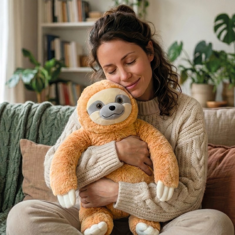 doudou paresseux pour adulte