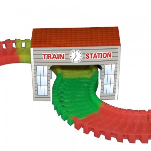 Gare décorative accessoire circuit train LIGHTNING SPEEDY