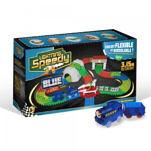 Pack circuit train 3,15 mètres LIGHTNING SPEEDY