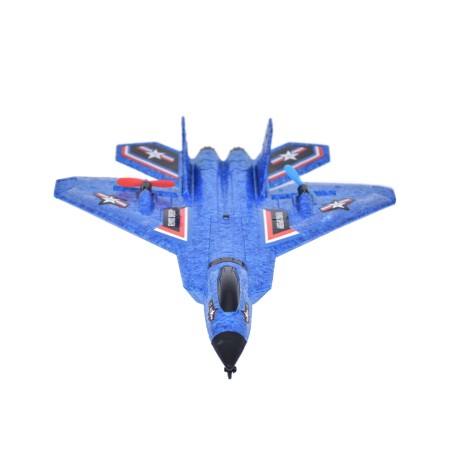 Avion De Chasse RC En Mousse EVA Lumineux – Voltige 360° Avec LED – Cadeau Parfait Enfants 14+ Et Adultes (Rouge)