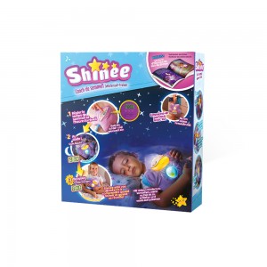 Peluche étoile 2-en-1 Shinee : réveil doux et veilleuse