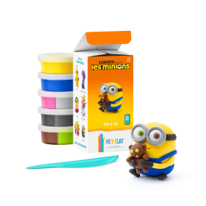 Personnage Bob et Tim MINIONS HEY CLAY® - Pâte à modeler auto-durcissante