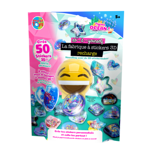 Recharge pour fabrique à stickers 3D thème océan