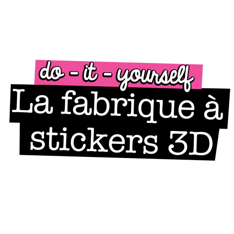 Coffret Créatif La Fabrique à Stickers 3D XL - Crée 60 Stickers En Relief, Thèmes Safari & Océan, Dès 6 Ans